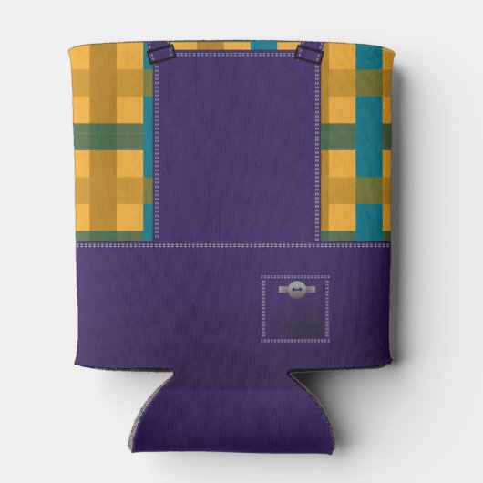 Länder überlagern Karierte Sitte Dosenkühler (Rückseite)