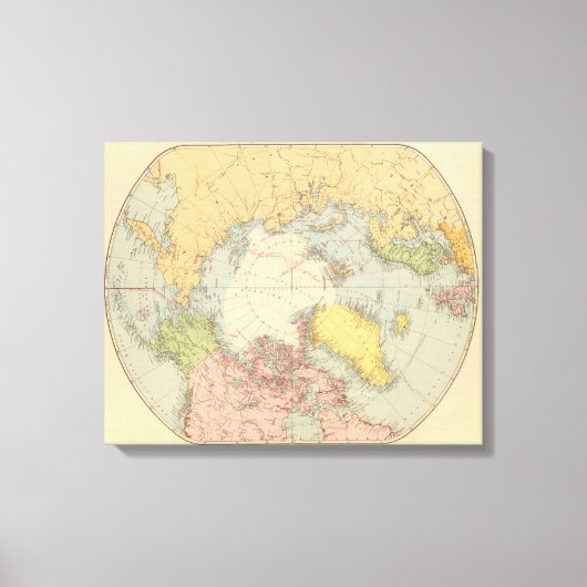 Länder um den Nordpol Leinwanddruck (Vorderseite)