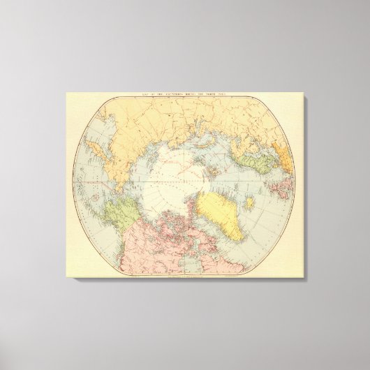 Länder um den Nordpol Leinwanddruck (Vorderseite)
