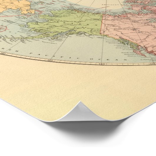 Länder um den Nordpol Poster (Ecke)