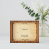 Länder-Western Hochzeiten-RSVP-Antwortkarten RSVP Karte (Stehend Vorderseite)