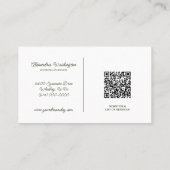 Länder-Wildblumen mit QR-Code Visitenkarte (Rückseite)