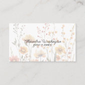 Länder-Wildblumen mit QR-Code Visitenkarte (Vorderseite)