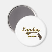 Lander Wyoming City Classic Magnet (Vorderseite/Rückseite)