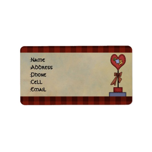 Länderadressen Adressaufkleber (Vorne)