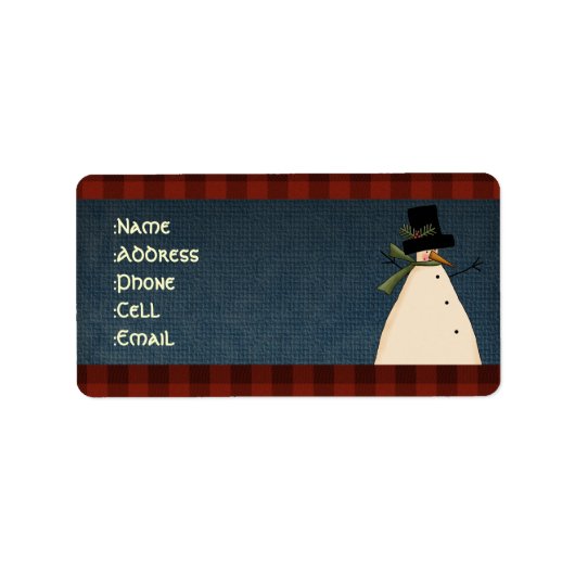 Länderadressen Adressaufkleber (Vorne)