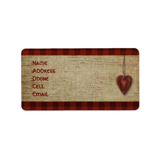 Länderadressen Adressaufkleber (Vorne)