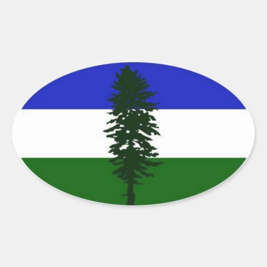 Länderaufkleber des Doug-Auto Ovaler Aufkleber (Vorderseite)