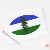 Länderaufkleber des Doug-Auto Ovaler Aufkleber (Umschlag)