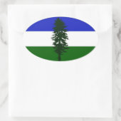 Länderaufkleber des Doug-Auto Ovaler Aufkleber (Tasche)