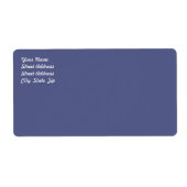 Länderblaue Versandmarke (Vorne)