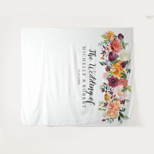 Länderblock | Hochzeitshintergrund - Foto Wandteppich (Vorderseite (Horizontal))