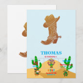 Länderboot und Silhouette Einladung (Vorne/Hinten)