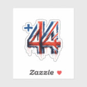 Ländercode Aufkleber (Blatt)