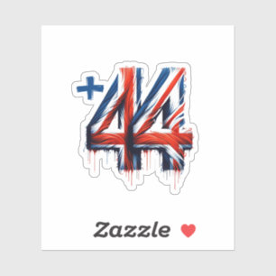 Ländercode Aufkleber