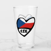 Ländercode des Landes Herz, CZE Glas (Vorderseite)