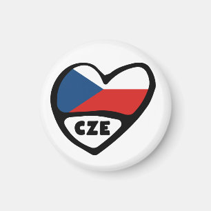 Ländercode des Landes Herz, CZE Magnet