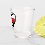 Ländercode des Landes Herz, CZE Schnapsglas (Rechts)