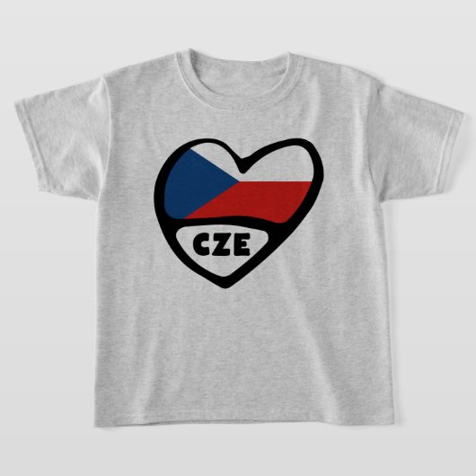 Ländercode des Landes Herz, CZE T-Shirt (Ablage )