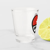 Ländercode-Flag-Herz der Schweiz, CHE Schnapsglas (Links)