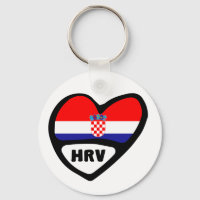 Ländercode - Schlüsselanhänger, HRV