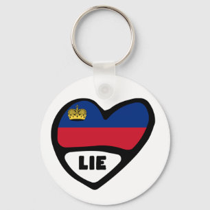 Ländercode-Schlüsselring Schlüsselanhänger