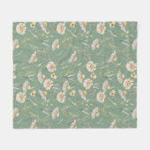 Länderdruck der Wiesenlandung auf grün Fleecedecke (Vorderseite (Horizontal))