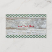 Ländereien-Visitenkarte Visitenkarte (Rückseite)