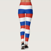 Länderfarben der russischen Flagge horizontal gest Leggings (Rückseite)