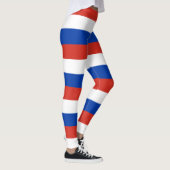 Länderfarben der russischen Flagge horizontal gest Leggings (Rechts)