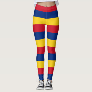Länderfarben für die Flagge Rumäniens horizontal g Leggings