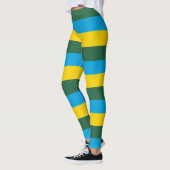 Länderfarben für die ruandische Flagge - horizonta Leggings (Links)