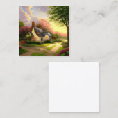 Länderfarben Quadratische Visitenkarte (Vorne/Hinten)