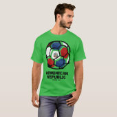 Länderflagge der Dominikanischen Republik T-Shirt (Vorne ganz)