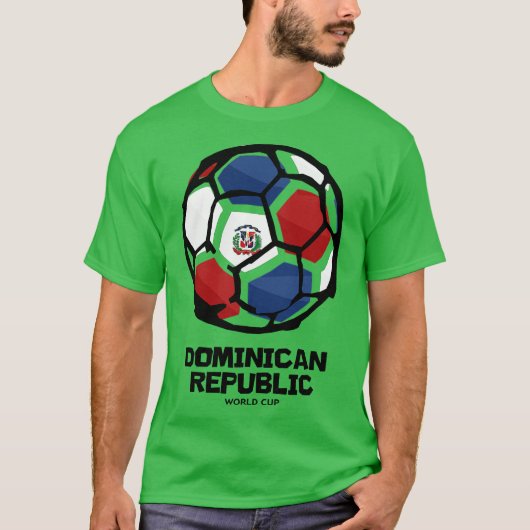 Länderflagge der Dominikanischen Republik T-Shirt (Vorderseite)