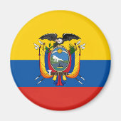 Länderflagge Ecuadors lange Magnet (Vorne)