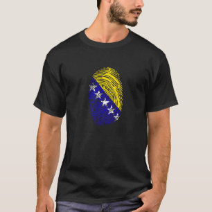 Länderflagge Fingerabdruck-DNS T-Shirt