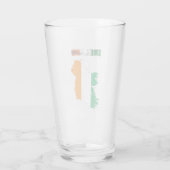 Länderflagge Glas (Rückseite)