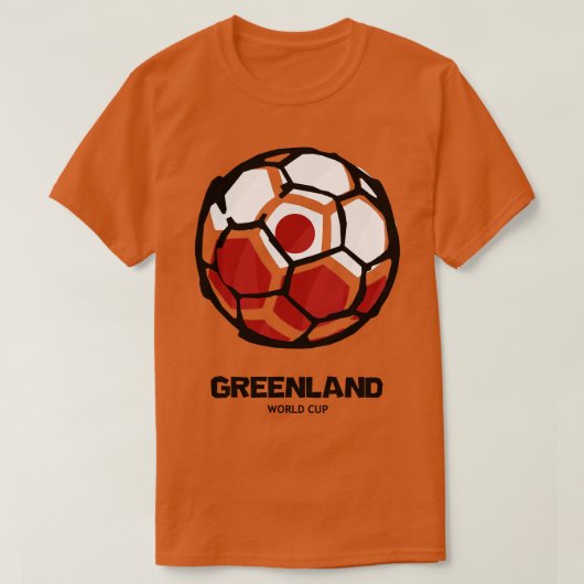 Länderflagge Grönlands T-Shirt (Design vorne)