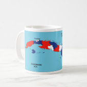 Länderflagge Kaffeetasse (Vorderseite Links)