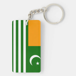 Länderflagge Kaschmir-Region Symbol Schlüsselanhänger