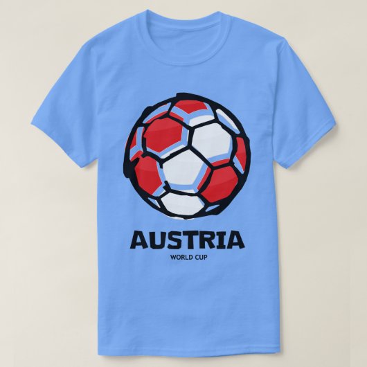 Länderflagge Österreich T-Shirt (Design vorne)