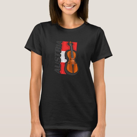 Länderflagge Österreich T-Shirt (Vorderseite)