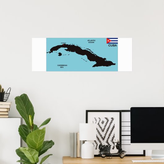 Länderflagge Poster (Heimbüro)