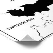 Länderflagge Poster (Ecke)