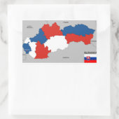 Länderflagge Rechteckiger Aufkleber (Tasche)