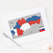 Länderflagge Rechteckiger Aufkleber (Umschlag)