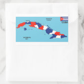 Länderflagge Rechteckiger Aufkleber (Tasche)