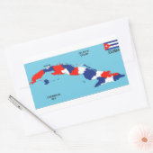 Länderflagge Rechteckiger Aufkleber (Umschlag)