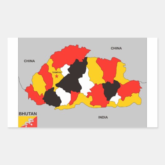 Länderflagge Rechteckiger Aufkleber (Vorderseite)